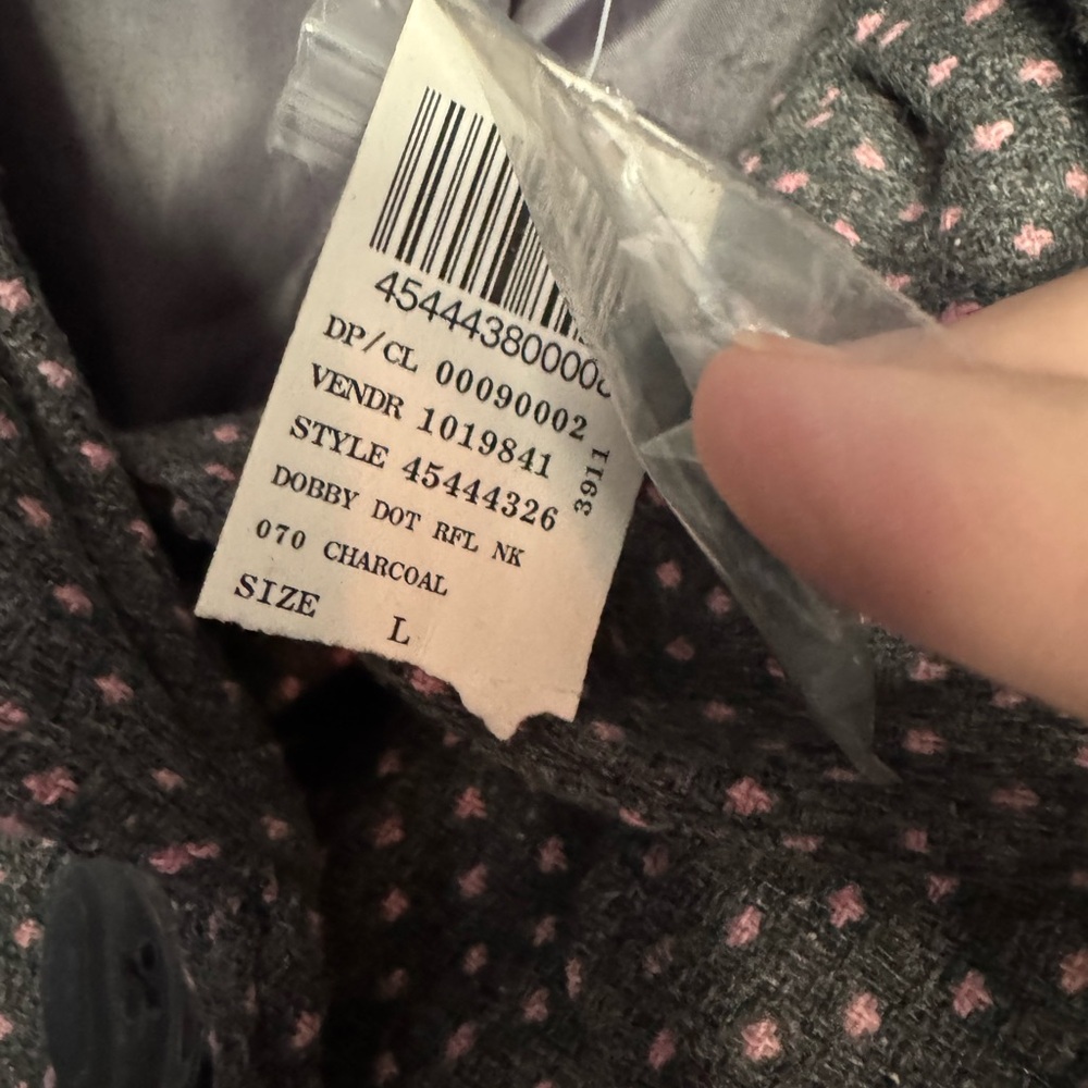 🧥 Stylish Women's Grey & Pink Polka Dot Coat - NWT Wet Seal - Picture 3 of 3